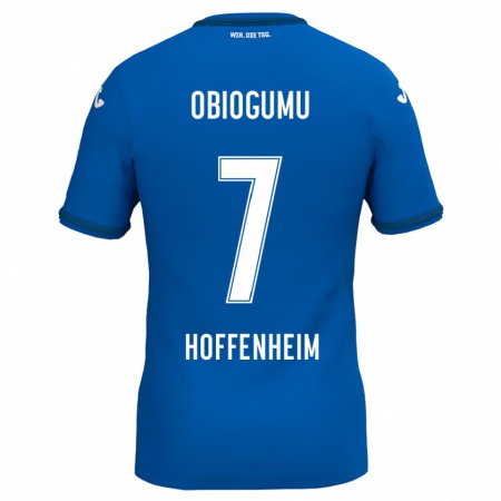 Kandiny Gyermek Uche Obiogumu #7 Királykék Hazai Jersey 2024/25 Mez Póló Ing