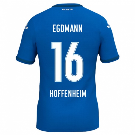 Kandiny Gyermek Mika Egdmann #16 Királykék Hazai Jersey 2024/25 Mez Póló Ing