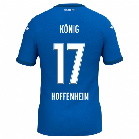 Kandiny Gyermek Noah König #17 Királykék Hazai Jersey 2024/25 Mez Póló Ing