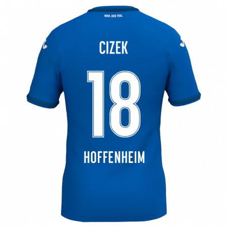 Kandiny Gyermek Krystof Cizek #18 Királykék Hazai Jersey 2024/25 Mez Póló Ing