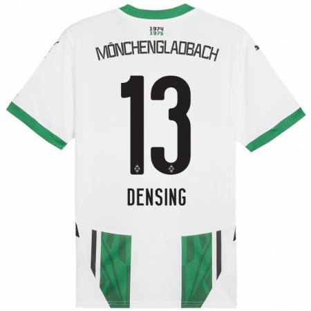 Kandiny Gyermek Kyra Densing #13 Fehér Zöld Hazai Jersey 2024/25 Mez Póló Ing