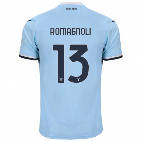 Kandiny Gyermek Alessio Romagnoli #13 Kék Hazai Jersey 2024/25 Mez Póló Ing