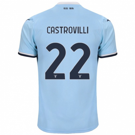 Kandiny Gyermek Gaetano Castrovilli #22 Kék Hazai Jersey 2024/25 Mez Póló Ing