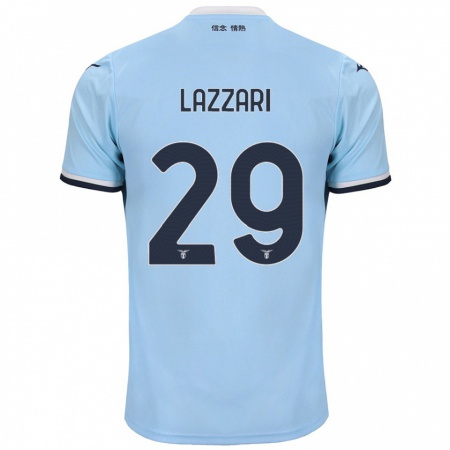 Kandiny Gyermek Manuel Lazzari #29 Kék Hazai Jersey 2024/25 Mez Póló Ing