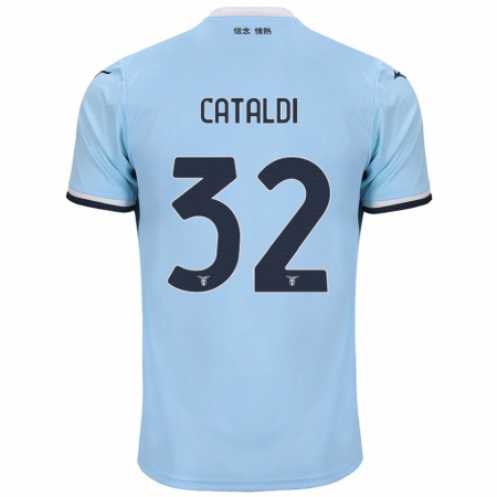 Kandiny Gyermek Danilo Cataldi #32 Kék Hazai Jersey 2024/25 Mez Póló Ing