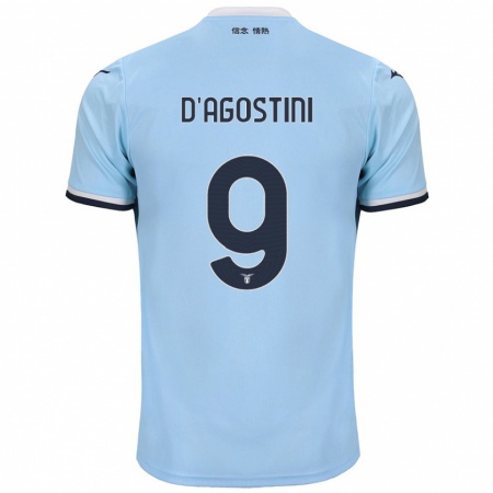 Kandiny Gyermek Lorenzo D'agostini #9 Kék Hazai Jersey 2024/25 Mez Póló Ing