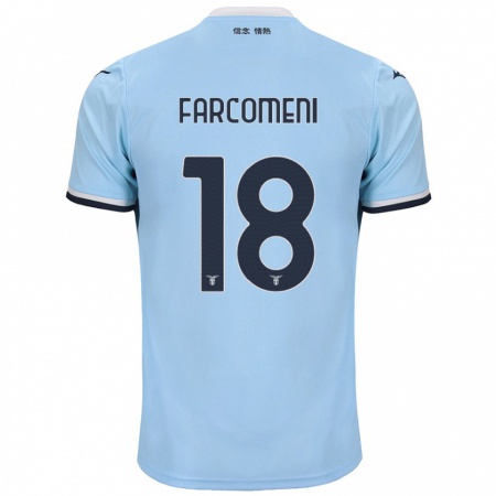 Kandiny Gyermek Valerio Farcomeni #18 Kék Hazai Jersey 2024/25 Mez Póló Ing