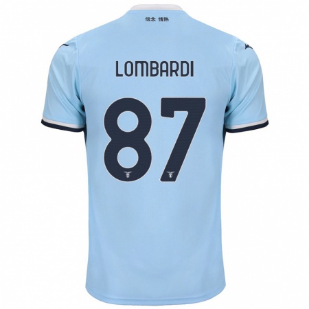 Kandiny Gyermek Cristiano Lombardi #87 Kék Hazai Jersey 2024/25 Mez Póló Ing