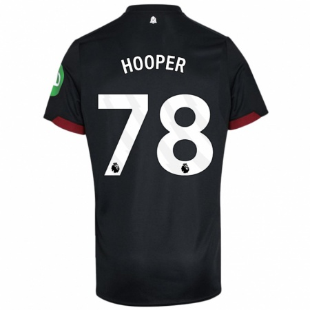 Kandiny Gyermek Finley Hooper #78 Fekete Fehér Idegenbeli Jersey 2024/25 Mez Póló Ing