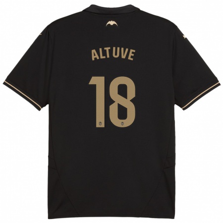 Kandiny Gyermek Oriana Altuve #18 Fekete Idegenbeli Jersey 2024/25 Mez Póló Ing