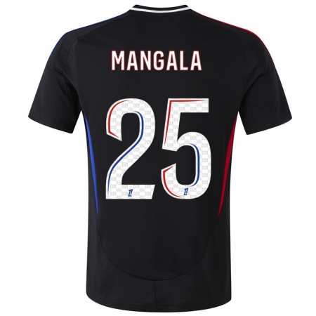 Kandiny Gyermek Orel Mangala #25 Fekete Idegenbeli Jersey 2024/25 Mez Póló Ing