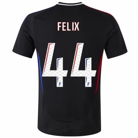 Kandiny Gyermek Marley Felix #44 Fekete Idegenbeli Jersey 2024/25 Mez Póló Ing