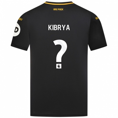 Kandiny Gyermek Lucas Kibrya #0 Fekete Idegenbeli Jersey 2024/25 Mez Póló Ing