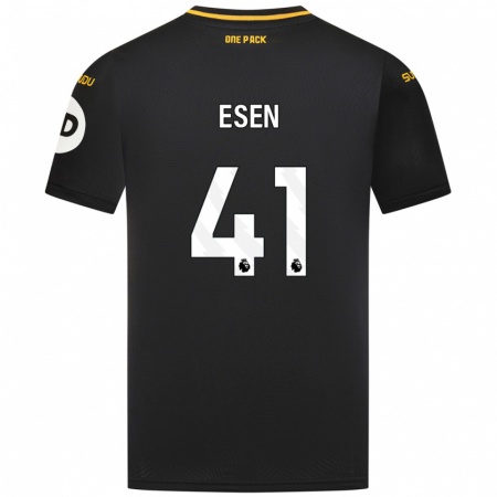 Kandiny Gyermek Josh Esen #41 Fekete Idegenbeli Jersey 2024/25 Mez Póló Ing