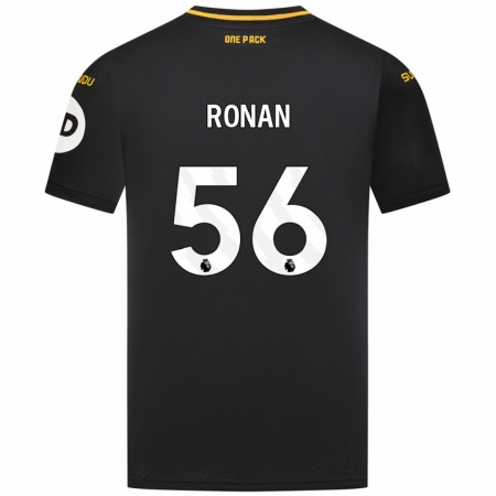 Kandiny Gyermek Connor Ronan #56 Fekete Idegenbeli Jersey 2024/25 Mez Póló Ing