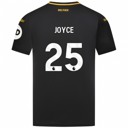 Kandiny Gyermek Leonie Joyce #25 Fekete Idegenbeli Jersey 2024/25 Mez Póló Ing