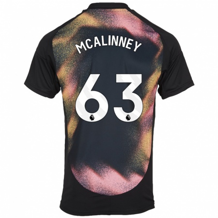 Kandiny Gyermek Liam Mcalinney #63 Fekete Fehér Idegenbeli Jersey 2024/25 Mez Póló Ing