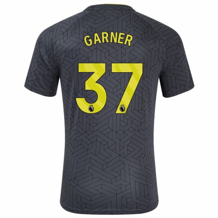 Kandiny Gyermek James Garner #37 Fekete Sárga Idegenbeli Jersey 2024/25 Mez Póló Ing