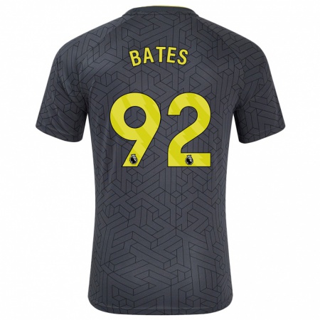 Kandiny Gyermek Callum Bates #92 Fekete Sárga Idegenbeli Jersey 2024/25 Mez Póló Ing