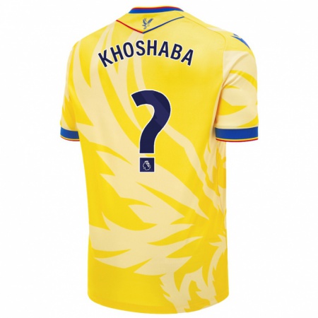 Kandiny Gyermek Joseph Khoshaba #0 Sárga Idegenbeli Jersey 2024/25 Mez Póló Ing