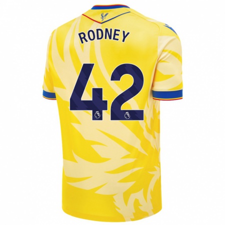 Kandiny Gyermek Kaden Rodney #42 Sárga Idegenbeli Jersey 2024/25 Mez Póló Ing