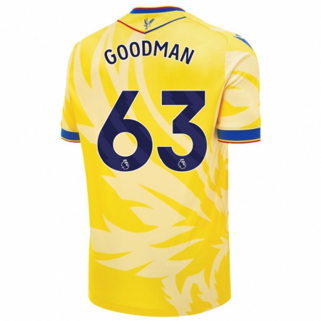 Kandiny Gyermek Owen Goodman #63 Sárga Idegenbeli Jersey 2024/25 Mez Póló Ing