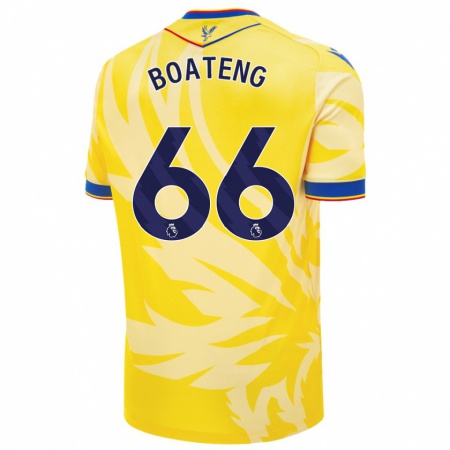 Kandiny Gyermek David Boateng #66 Sárga Idegenbeli Jersey 2024/25 Mez Póló Ing