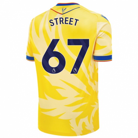 Kandiny Gyermek Rob Street #67 Sárga Idegenbeli Jersey 2024/25 Mez Póló Ing