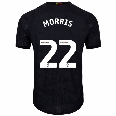 Kandiny Gyermek James Morris #22 Fekete Fehér Idegenbeli Jersey 2024/25 Mez Póló Ing