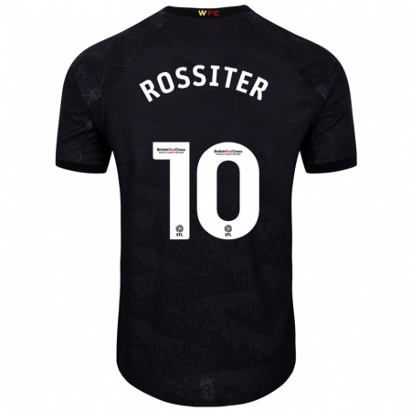 Kandiny Gyermek Annie Rossiter #10 Fekete Fehér Idegenbeli Jersey 2024/25 Mez Póló Ing