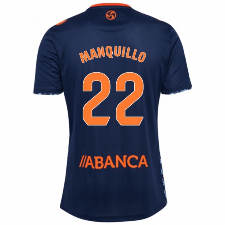 Kandiny Gyermek Javier Manquillo #22 Sötétkék Idegenbeli Jersey 2024/25 Mez Póló Ing