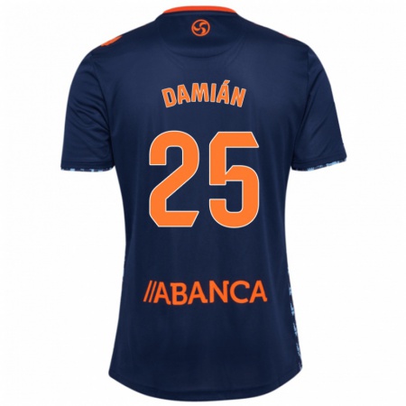 Kandiny Gyermek Damián Rodríguez #25 Sötétkék Idegenbeli Jersey 2024/25 Mez Póló Ing