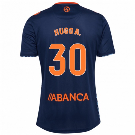 Kandiny Gyermek Hugo Álvarez #30 Sötétkék Idegenbeli Jersey 2024/25 Mez Póló Ing