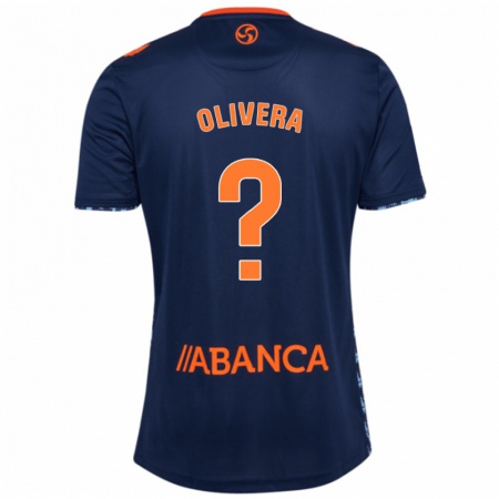 Kandiny Gyermek Nacho Olivera #0 Sötétkék Idegenbeli Jersey 2024/25 Mez Póló Ing