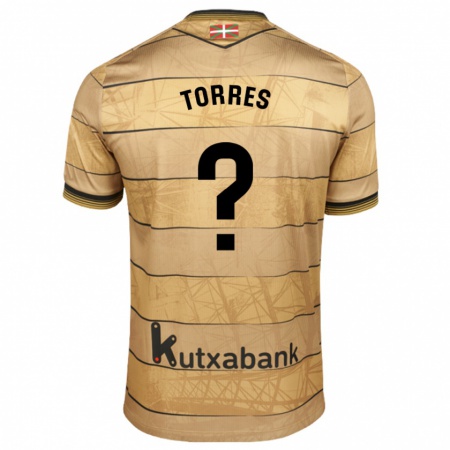 Kandiny Gyermek Domenic Torres #0 Barna Idegenbeli Jersey 2024/25 Mez Póló Ing