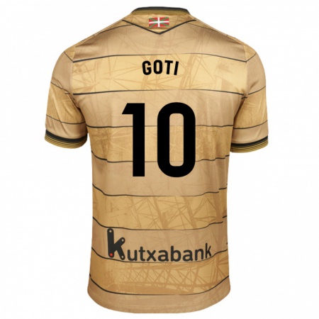 Kandiny Gyermek Mikel Goti #10 Barna Idegenbeli Jersey 2024/25 Mez Póló Ing