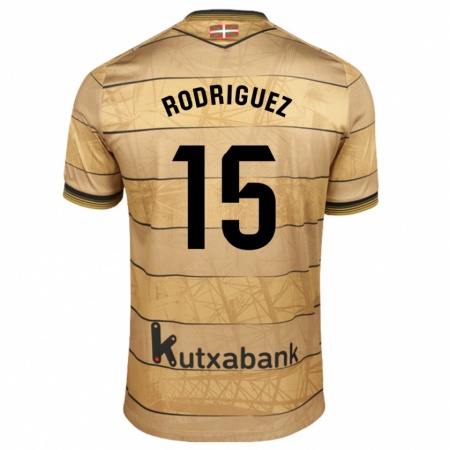 Kandiny Gyermek Peru Rodríguez #15 Barna Idegenbeli Jersey 2024/25 Mez Póló Ing