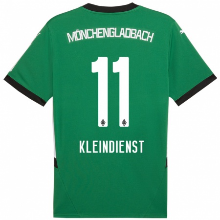 Kandiny Gyermek Tim Kleindienst #11 Zöld Fehér Idegenbeli Jersey 2024/25 Mez Póló Ing