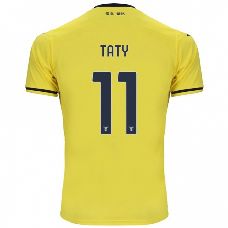 Kandiny Gyermek Taty Castellanos #11 Sárga Idegenbeli Jersey 2024/25 Mez Póló Ing