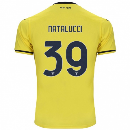 Kandiny Gyermek Serena Natalucci #39 Sárga Idegenbeli Jersey 2024/25 Mez Póló Ing