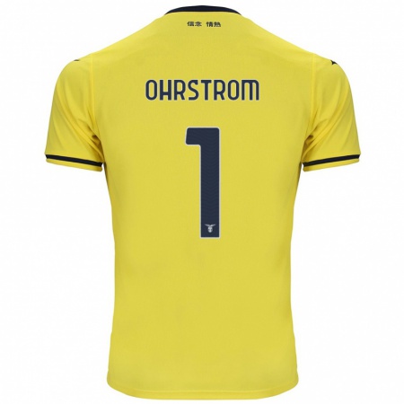 Kandiny Gyermek Stephanie Ohrstrom #1 Sárga Idegenbeli Jersey 2024/25 Mez Póló Ing