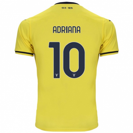 Kandiny Gyermek Adriana Martín Santamaría #10 Sárga Idegenbeli Jersey 2024/25 Mez Póló Ing