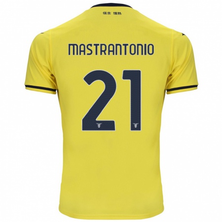 Kandiny Gyermek Ella Mastrantonio #21 Sárga Idegenbeli Jersey 2024/25 Mez Póló Ing