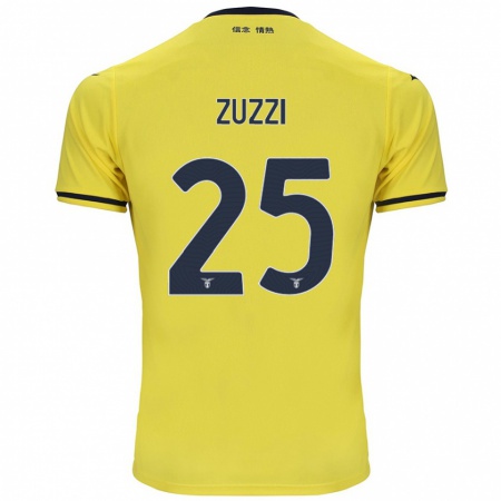 Kandiny Gyermek Giorgia Zuzzi #25 Sárga Idegenbeli Jersey 2024/25 Mez Póló Ing