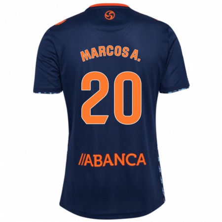 Kandiny Férfi Marcos Alonso #20 Fekete Piros Idegenbeli Jersey 2024/25 Mez Póló Ing