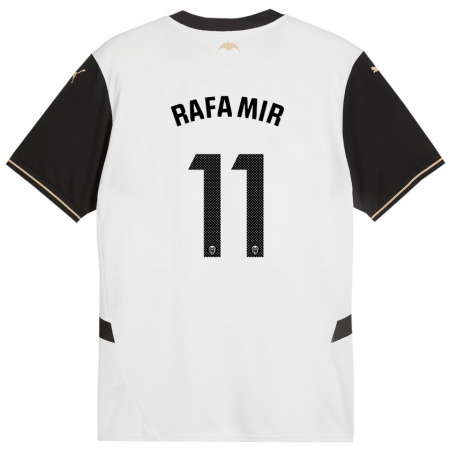 Kandiny Férfi Rafa Mir #11 Fehér Fekete Hazai Jersey 2024/25 Mez Póló Ing