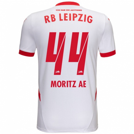 Kandiny Férfi Moritz Aé #44 Fehér Piros Hazai Jersey 2024/25 Mez Póló Ing