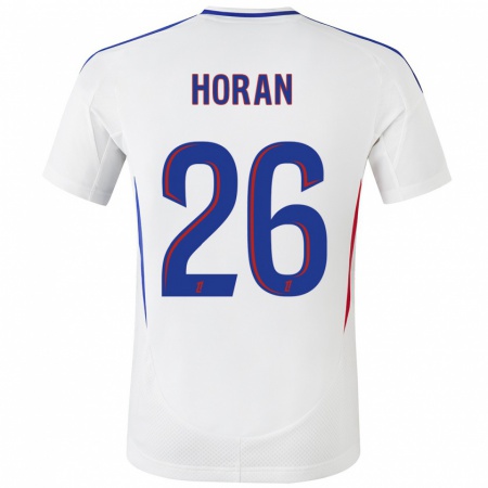 Kandiny Férfi Lindsey Horan #26 Fehér Kék Hazai Jersey 2024/25 Mez Póló Ing