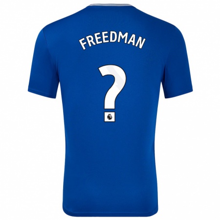 Kandiny Férfi Freddie Freedman #0 Kék -Val Hazai Jersey 2024/25 Mez Póló Ing