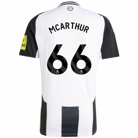 Kandiny Férfi Charlie Mcarthur #66 Fehér Fekete Hazai Jersey 2024/25 Mez Póló Ing